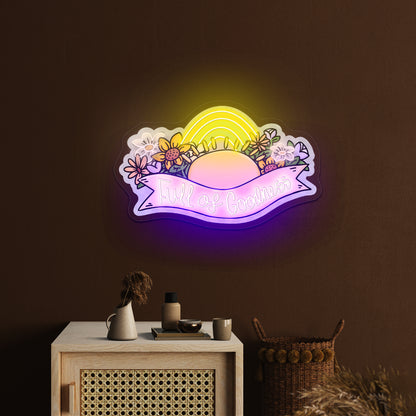 Fun Cavachon Dog Bright Colorful Pop Artwork Neon Led Signs