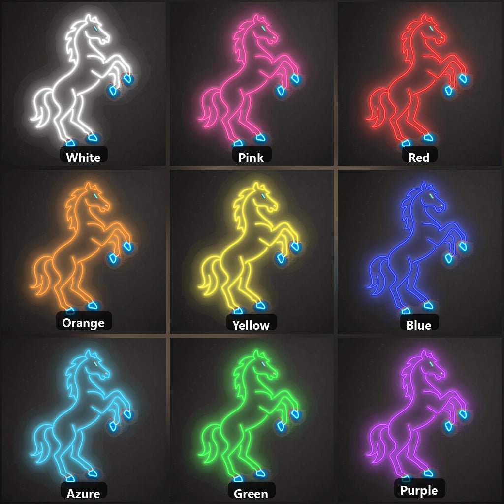 Full Rearing Horse Vintage LED Neon Sign - Shineneon