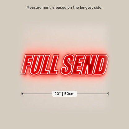 Full Send Red LED Neon Sign - Shineneon
