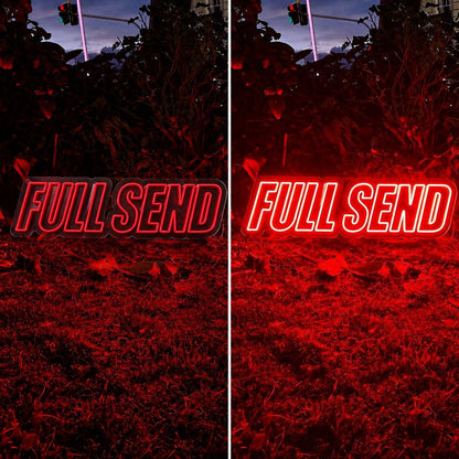 Full Send Red LED Neon Sign - Shineneon
