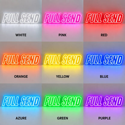 Full Send Red LED Neon Sign - Shineneon