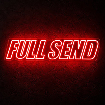 Full Send Red LED Neon Sign - Shineneon