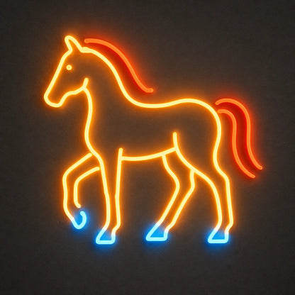 Full Standing Horse Vintage LED Neon Sign - Shineneon
