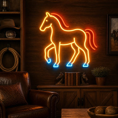 Full Standing Horse Vintage LED Neon Sign - Shineneon