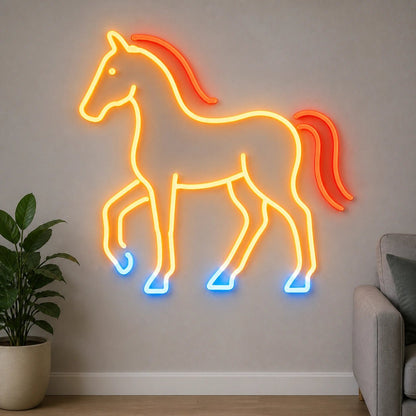 Full Standing Horse Vintage LED Neon Sign - Shineneon