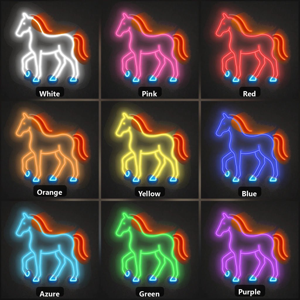 Full Standing Horse Vintage LED Neon Sign - Shineneon