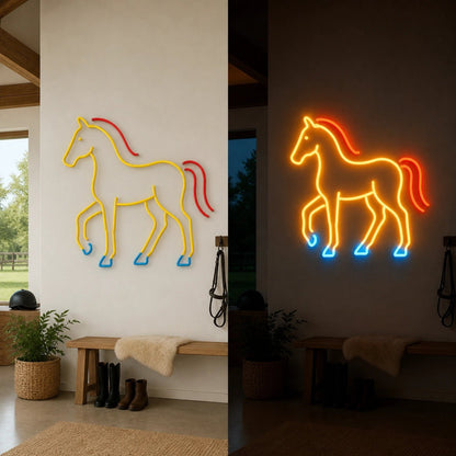 Full Standing Horse Vintage LED Neon Sign - Shineneon