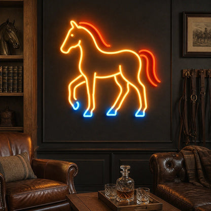 Full Standing Horse Vintage LED Neon Sign - Shineneon