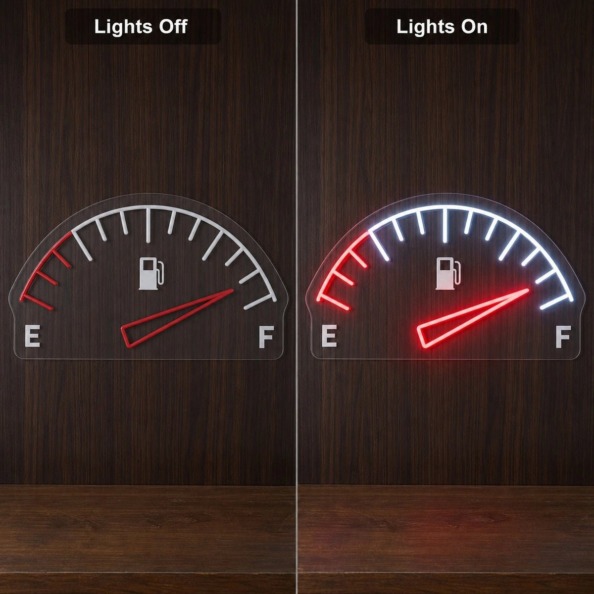 Full Tank Fuel Gauge LED Neon Sign - Shineneon