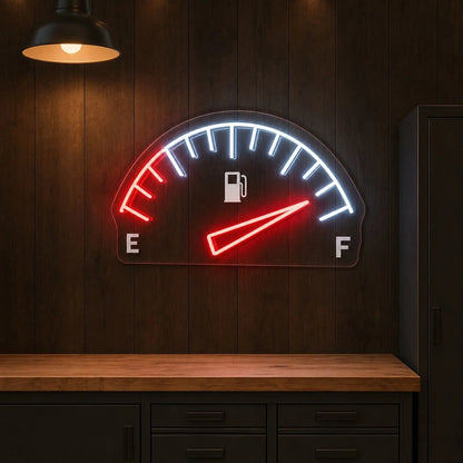 Full Tank Fuel Gauge LED Neon Sign - Shineneon