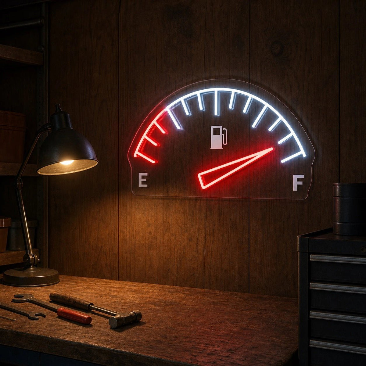 Full Tank Fuel Gauge LED Neon Sign - Shineneon