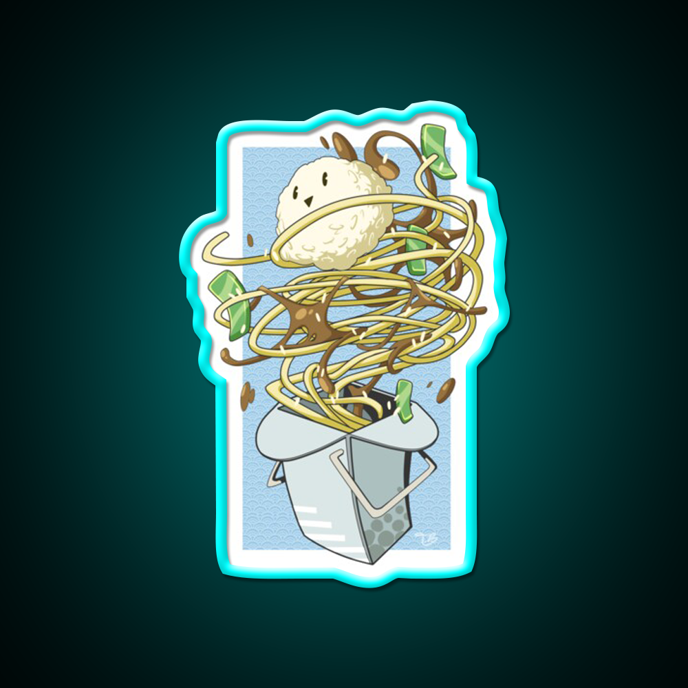 Fun Food Led Neon Sign Chinese Food Rgb Color