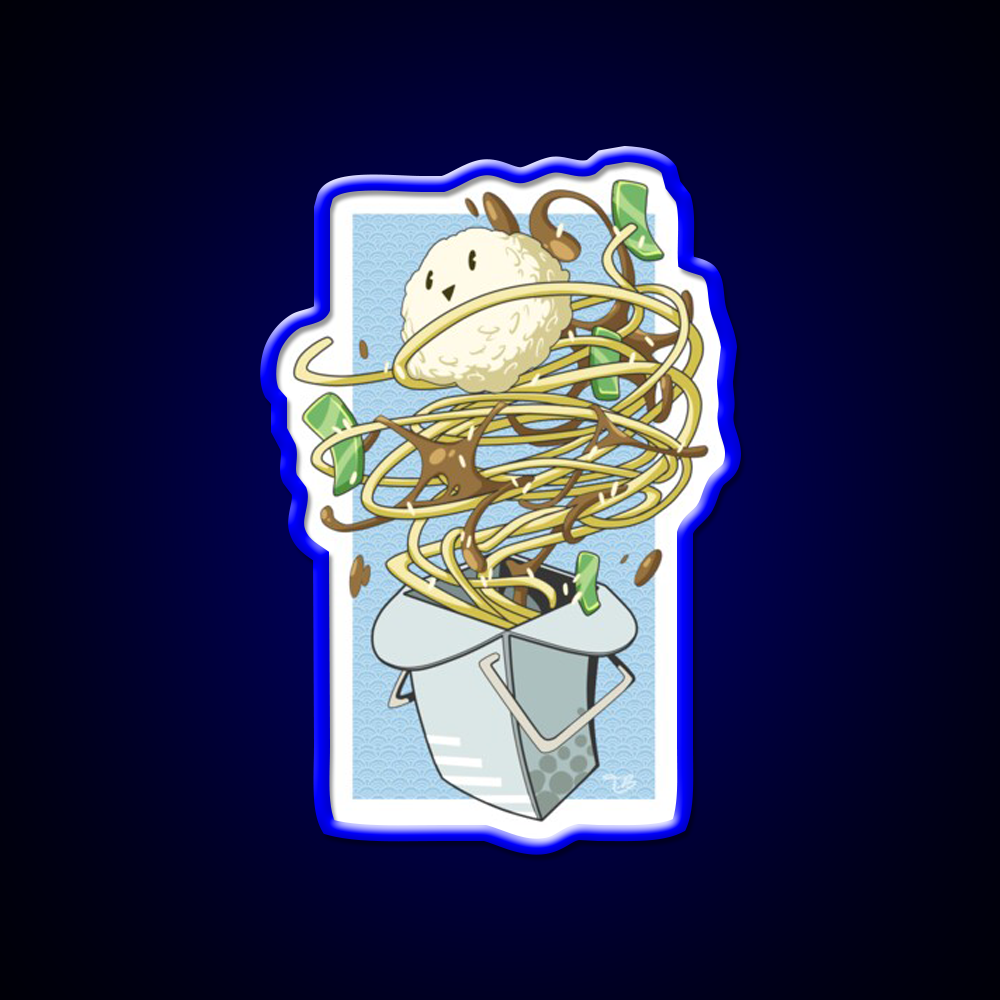 Fun Food Led Neon Sign Chinese Food Rgb Color