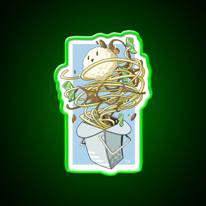 Fun Food Led Neon Sign Chinese Food Rgb Color