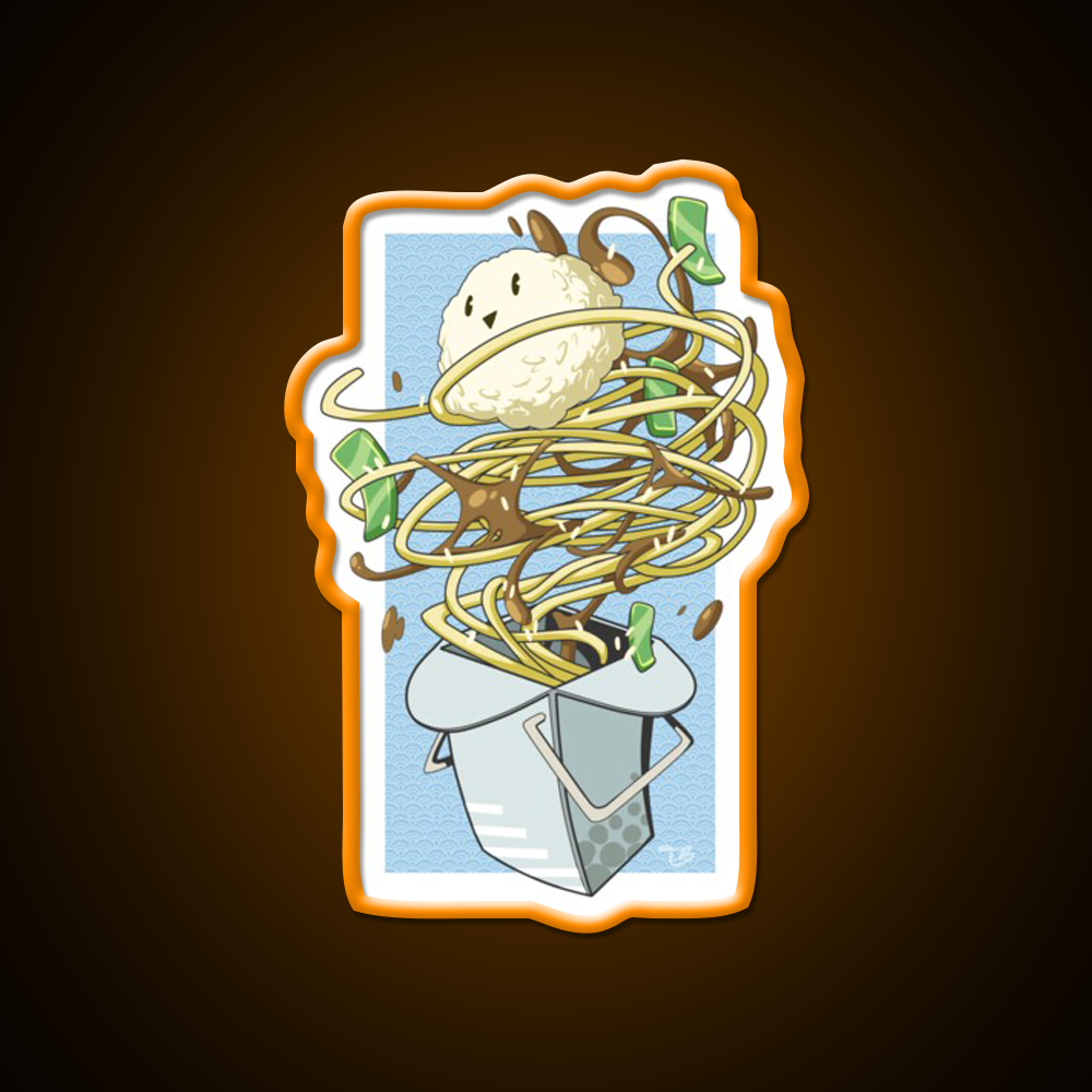 Fun Food Led Neon Sign Chinese Food Rgb Color