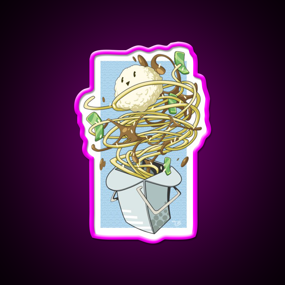 Fun Food Led Neon Sign Chinese Food Rgb Color