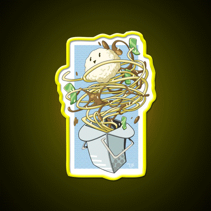 Fun Food Led Neon Sign Chinese Food Rgb Color