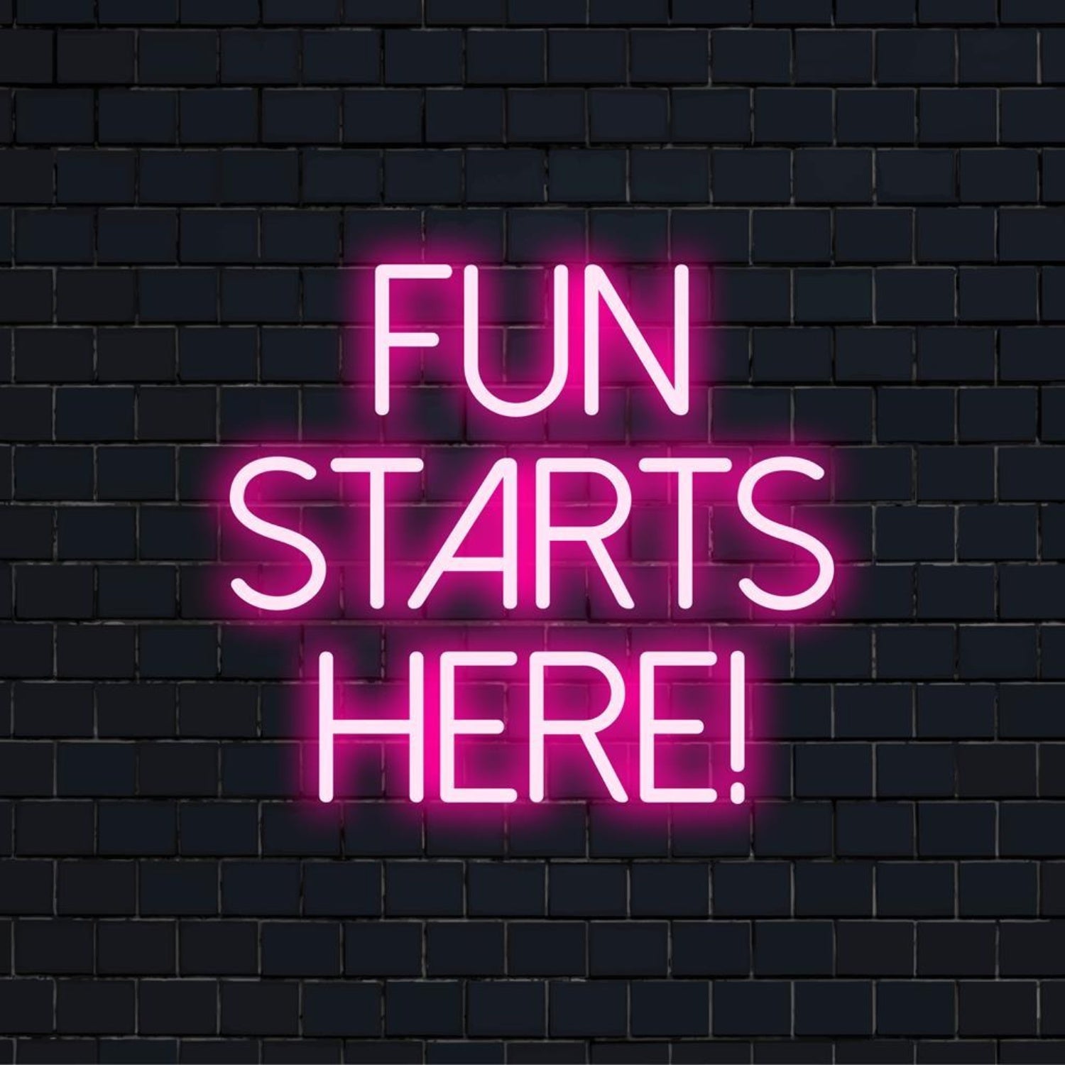 Fun Starts Here Pink Purple Led Neon Sign For Bar Entertainment Venue Decor | Shineneon