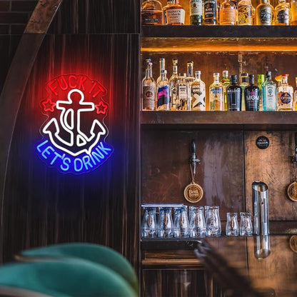 Funk It Lets Drink Neon Signs For Bar | Shineneon