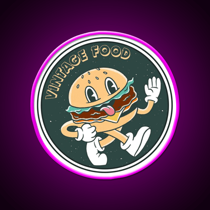 Funny B Rguer Vintage Food Snack Food Led Neon Sign Rgb Color - Shineneon