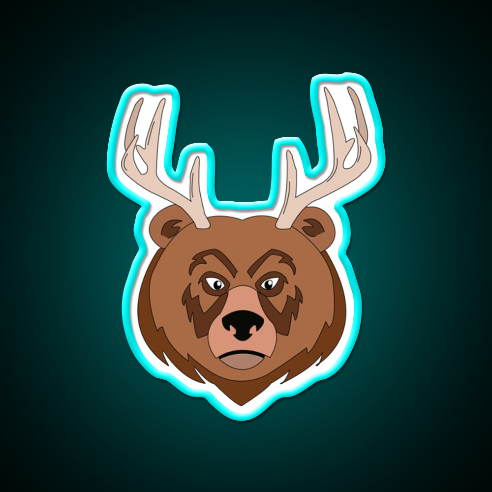 Funny Bear Beer Bar Decor Led Neon Sign Rgb Color - Size and dimension reference