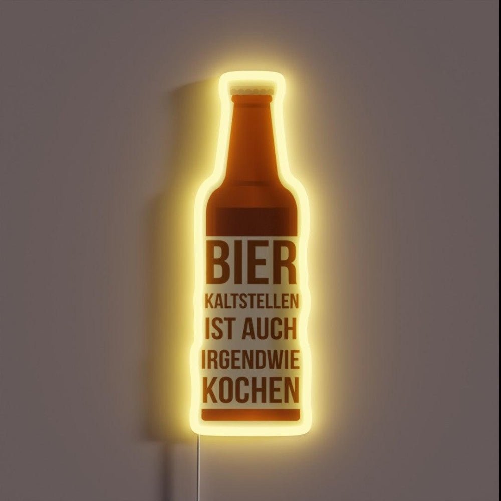 Funny Beer Cold Spots Sayings Beer Pong Gift Rgb Led Neon Sign - Shineneon