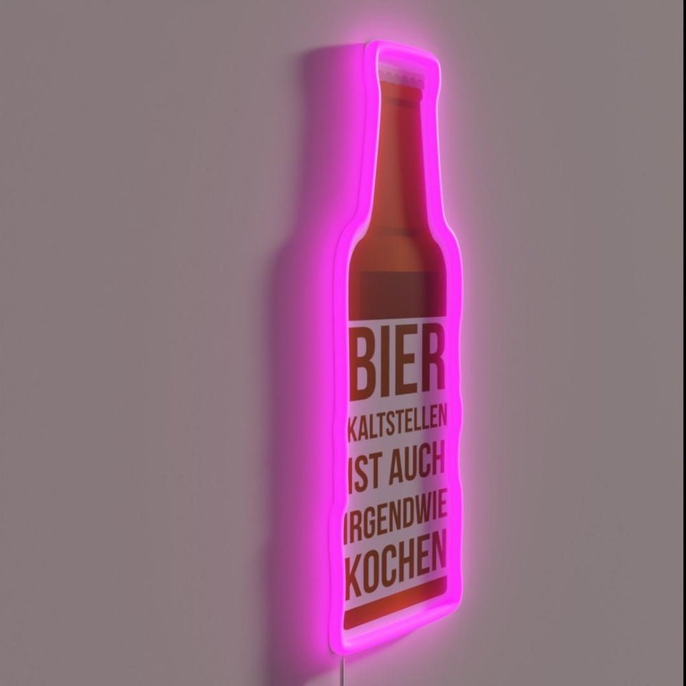 Funny Beer Cold Spots Sayings Beer Pong Gift Rgb Led Neon Sign - Shineneon