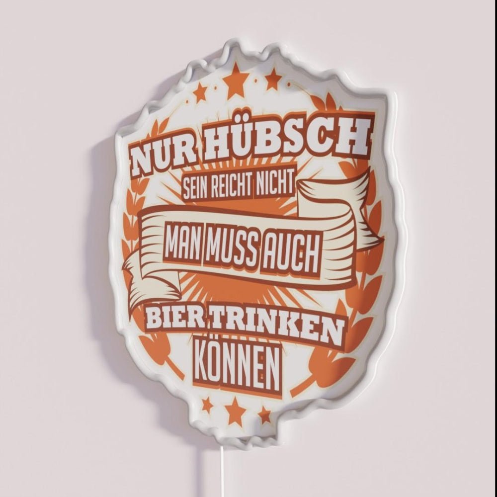 Funny Beer Sayings Oktoberfest Beer Pong Gift Rgb Led Neon Sign - Shineneon
