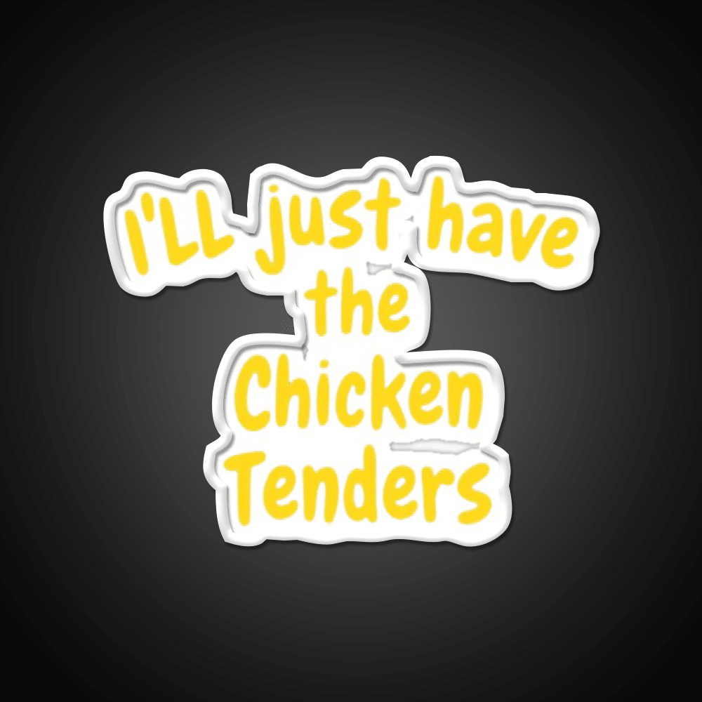 Funny Chicken Tenders Foodie Fast Food Led Neon Sign For Burger Place Rgb Color - Shineneon