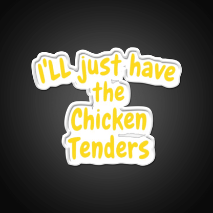 Funny Chicken Tenders Foodie Fast Food Led Neon Sign For Burger Place Rgb Color - Shineneon