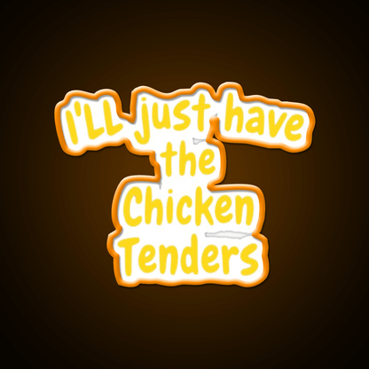 Funny Chicken Tenders Foodie Fast Food Led Neon Sign For Burger Place Rgb Color - Shineneon