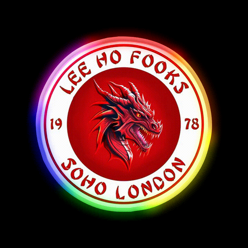 Funny Chinese Restaurant Asian Cultural Led Neon Sign Rgb Color - LED neon sign close-up detail