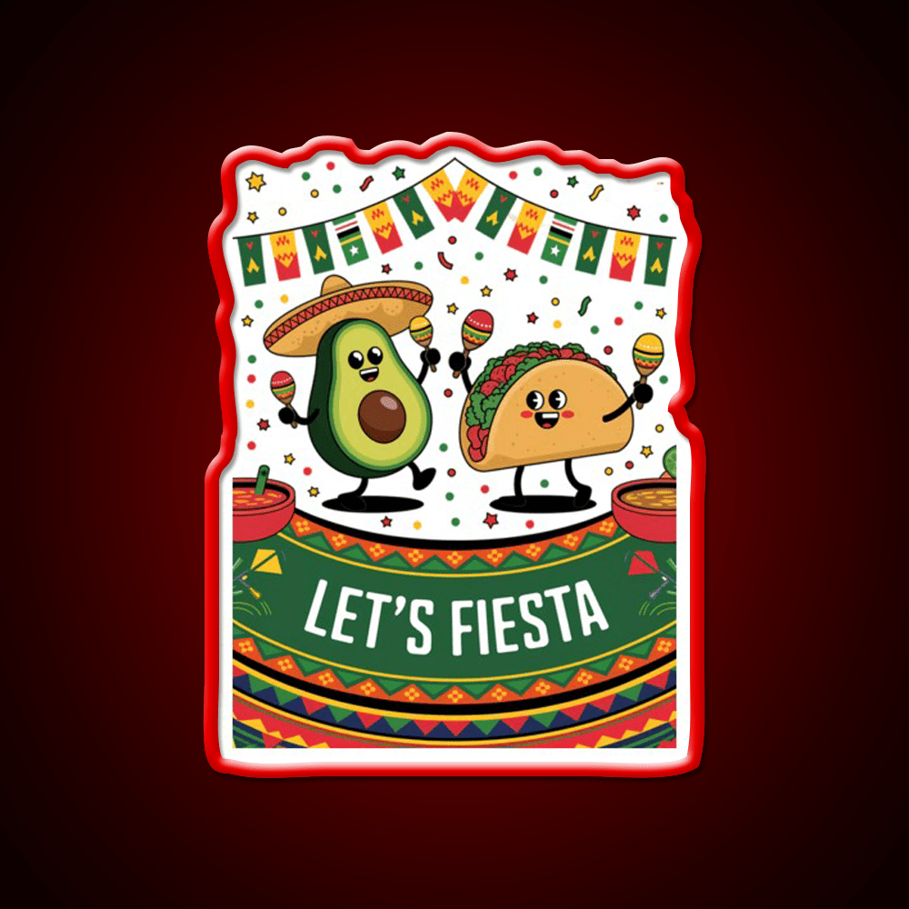 Funny Cinco De Mayo Mexican Party Taco Led Neon Sign Rgb Color - Shineneon