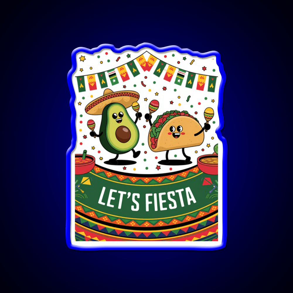 Funny Cinco De Mayo Mexican Party Taco Led Neon Sign Rgb Color - Shineneon