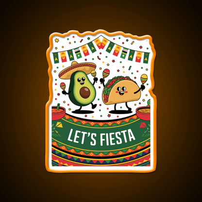 Funny Cinco De Mayo Mexican Party Taco Led Neon Sign Rgb Color - Shineneon