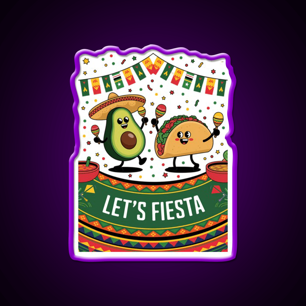 Funny Cinco De Mayo Mexican Party Taco Led Neon Sign Rgb Color - Shineneon