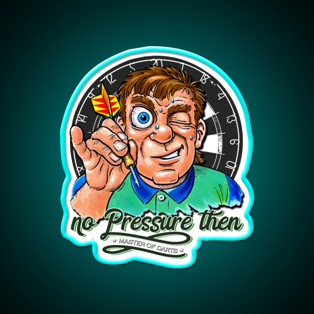 Funny Darts Player Beer Bar Decor Led Neon Sign Rgb Color