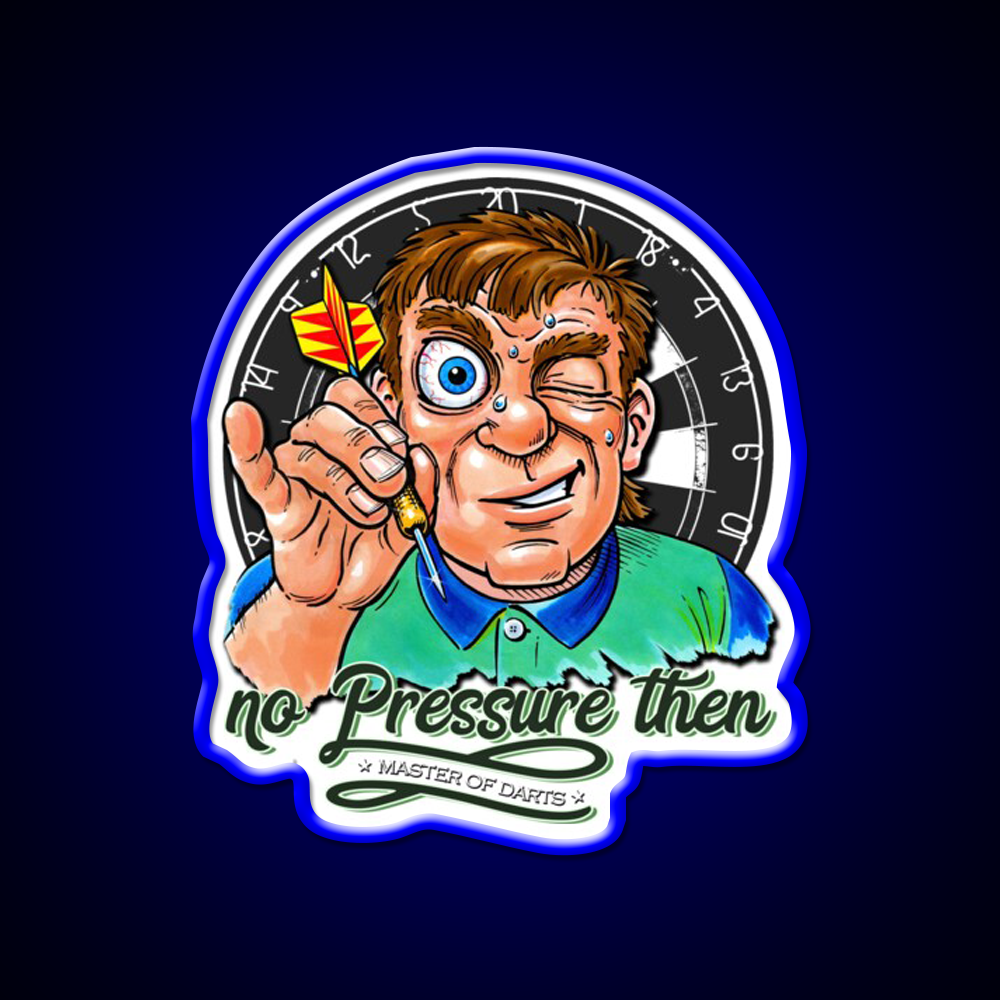 Funny Darts Player Beer Bar Decor Led Neon Sign Rgb Color