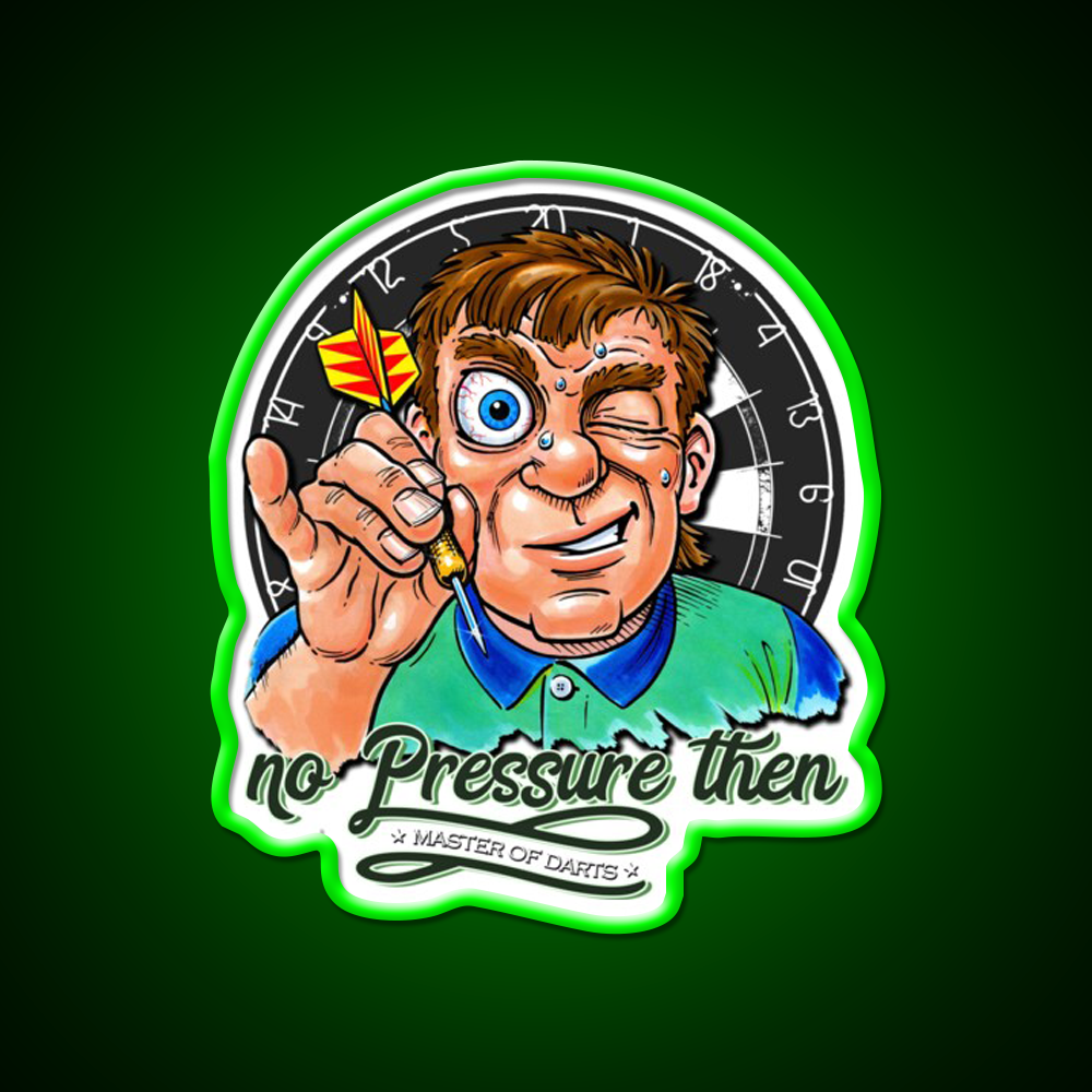 Funny Darts Player Beer Bar Decor Led Neon Sign Rgb Color