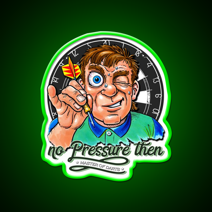 Funny Darts Player Beer Bar Decor Led Neon Sign Rgb Color