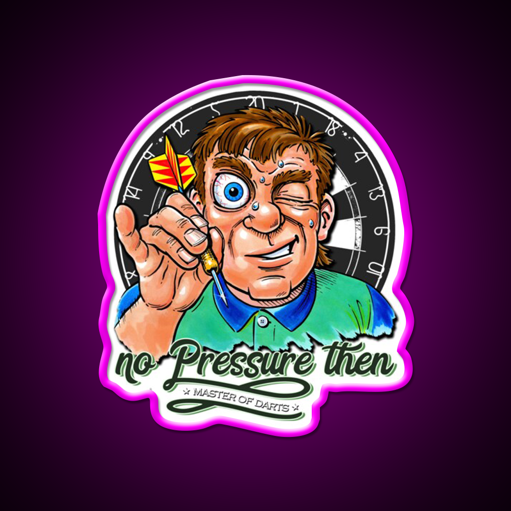 Funny Darts Player Beer Bar Decor Led Neon Sign Rgb Color