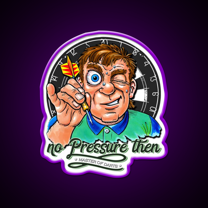 Funny Darts Player Beer Bar Decor Led Neon Sign Rgb Color