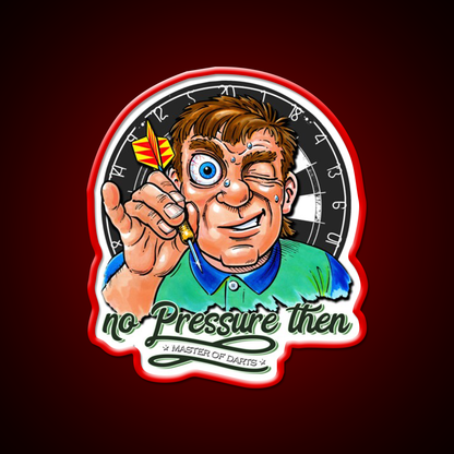 Funny Darts Player Beer Bar Decor Led Neon Sign Rgb Color