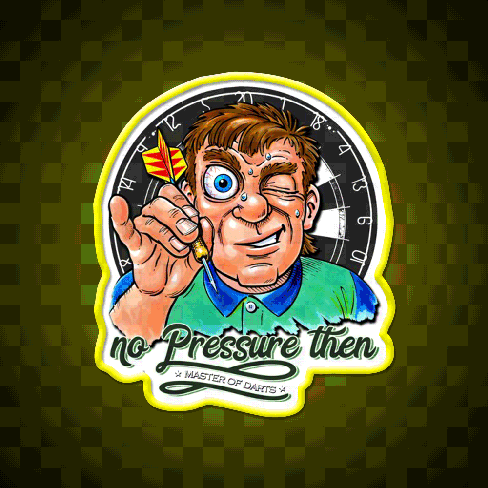 Funny Darts Player Beer Bar Decor Led Neon Sign Rgb Color