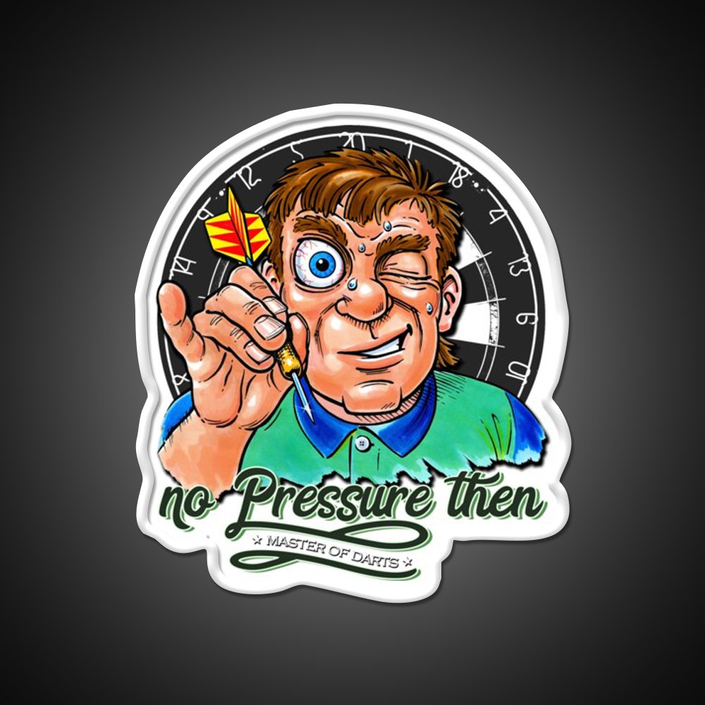 Funny Darts Player Beer Bar Decor Led Neon Sign Rgb Color