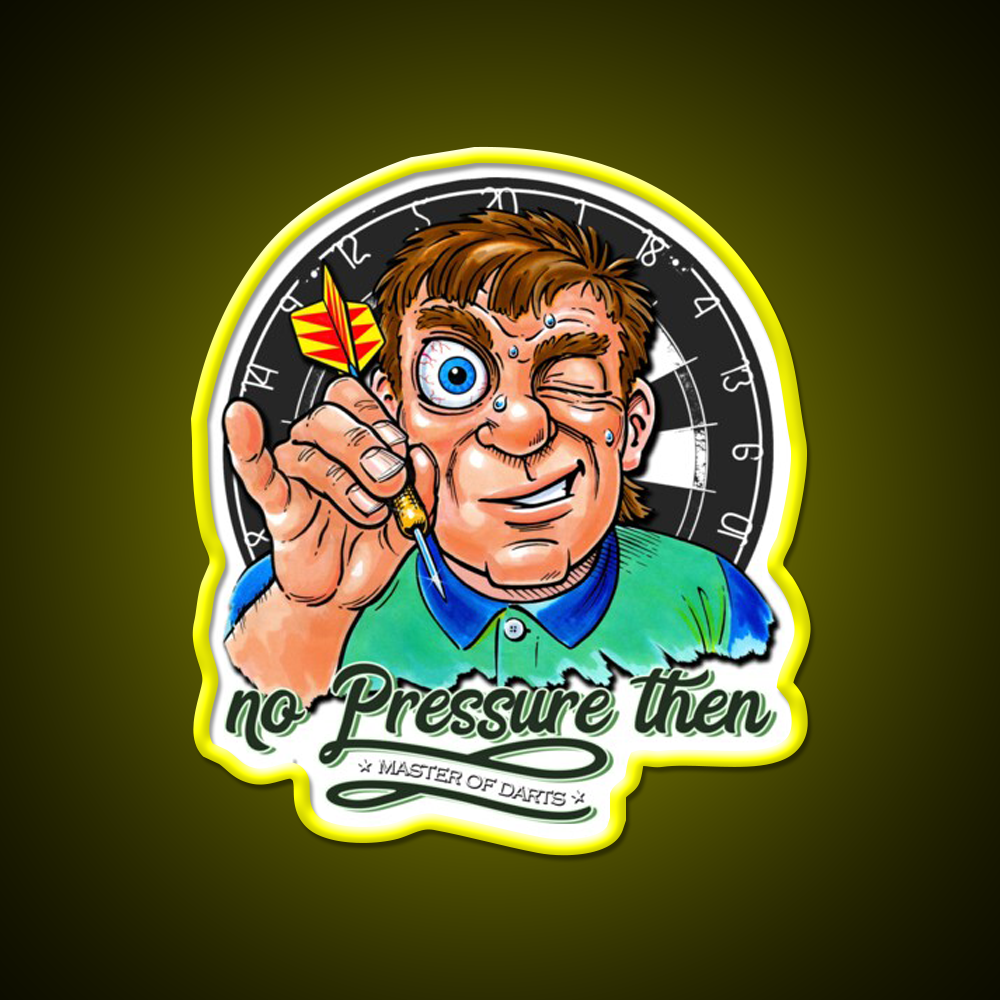 Funny Darts Player Beer Bar Decor Led Neon Sign Rgb Color