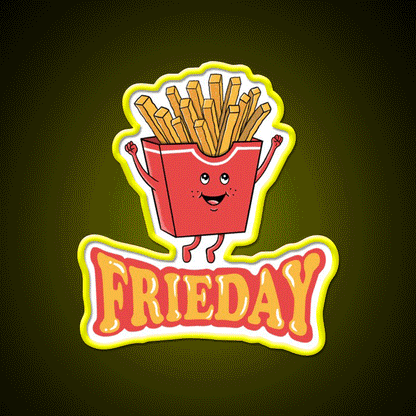 Funny Fast Food Led Neon Sign For Burger Place Rgb Color - Custom LED neon sign front view
