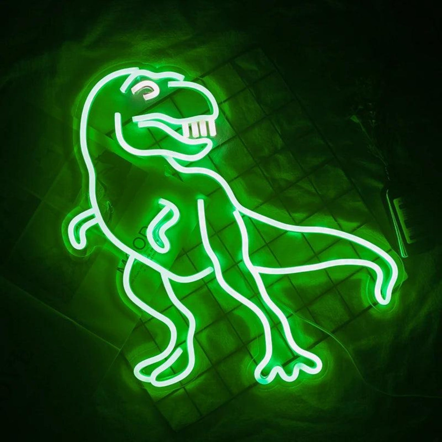Funny Green Cartoon Dinosaur Led Neon Sign For Kids Room Theme Decor - Shineneon