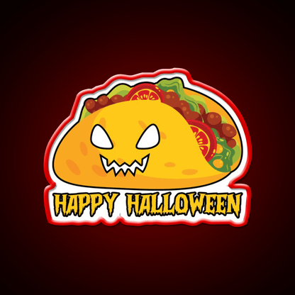 Funny Halloween Costume Taco Led Neon Sign Mexican Food Sign Rgb Color - Shineneon