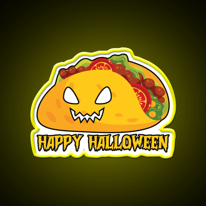 Funny Halloween Costume Taco Led Neon Sign Mexican Food Sign Rgb Color - Shineneon
